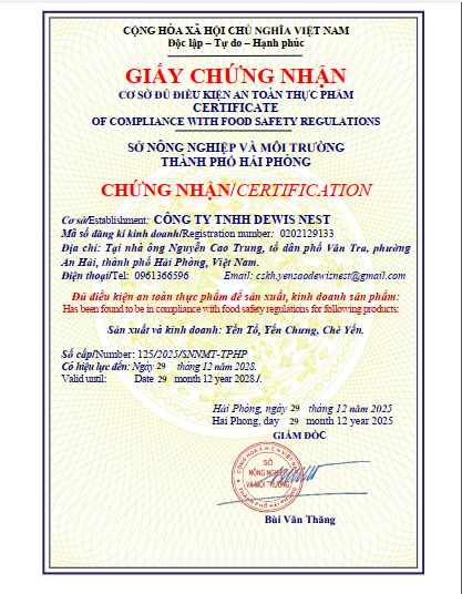 Chứng nhận 1